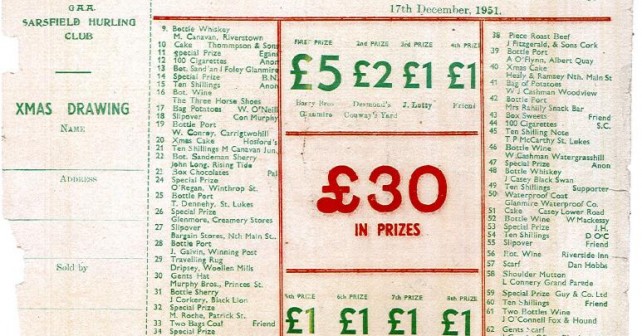 1951_Christmas_Draw_Ticket