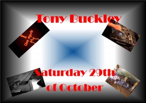 Tony Buckley will be in the Sarsfields Pavilion Saturday night which should be an entertaining evening. 